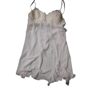 NWT Linea Donatella Blush Pink Bridal Molded Cups Babydoll Lingerie Set Small